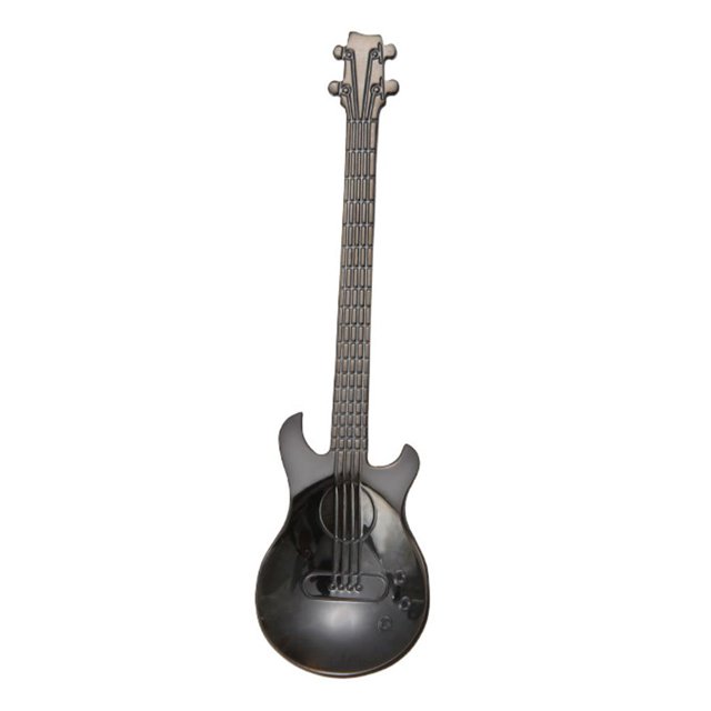 Wdftyju Cuchara de café con forma de guitarra de acero inoxidable, cucharas agitadoras de té (negro) Wdftyju 2al7wx8re1hs5pd8D04