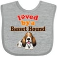 thumbnail image 3 of Inktastic Basset Hound Dog Lover Boys or Girls Baby Bib, 3 of 4