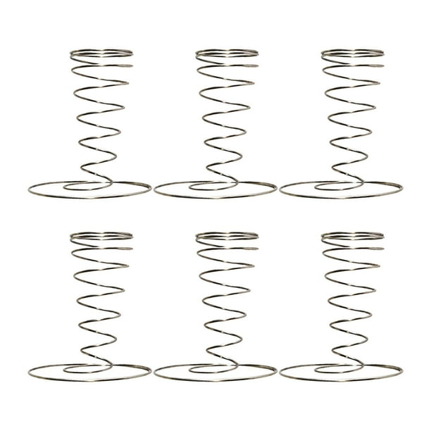 6 piezas Soporte para conos de waffle Soporte para helado Soporte de exhibición de conos de comida de metal Soporte para pizza Pequeño