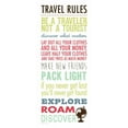 thumbnail image 2 of Marrott, Stephanie 10x18 Black Ornate Wood Framed with Double Matting Museum Art Print Titled - Travel Rules III, 2 of 4