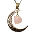 thumbnail image 2 of Happy date Best Friend Moon Pendant Necklaces, Love Across Light Years Filigree Crescent Moon Nebulae Cabochon Friendship Gifts BFF Necklace, 2 of 7