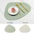 thumbnail image 3 of Sets de Table en Cuir et Dessous de Verre, Sets de Table Lavables Ronds Double Face Set de Table Antidérapant Cuir Simili Cuir Set de Table en Cuir look Set de Table, 3 of 5