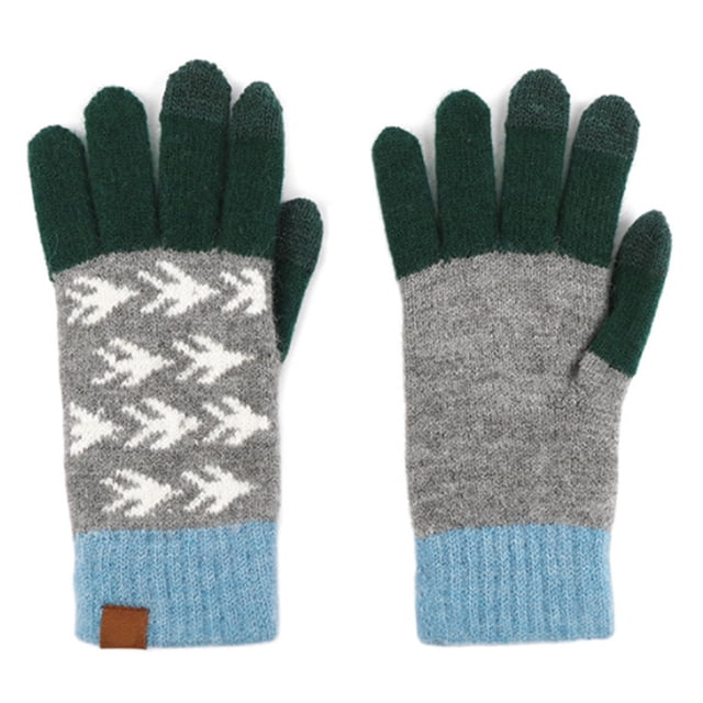 Guantes de invierno para hombre y mujer con pantalla táctil, guantes de punto cálidos para mensajes de texto