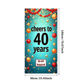 thumbnail image 3 of Vibrant Pink Cheers to 40 Years Banner Background Decoration Party Supplies for Milestone Celebrations Photography Props Event Decor Backdrop, 3 of 8
