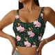 thumbnail image 1 of Balery Pink Sleeping Fox Sujetadores deportivos con espalda cruzada para mujer, acolchados, sin costuras, de alto impacto, ideales para yoga, gimnasio, entrenamiento y fitness.-Large, 1 of 8