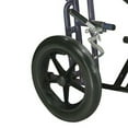 thumbnail image 5 of Drive Medical Bariatric Heavy Duty Transport Wheelchair with Swing Away Footrest, 20" Seat, Blue, 5 of 5