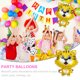 thumbnail image 4 of KAKOWELY 3 globos de tigre de dibujos animados para niños, juguetes con temática de animales, decoraciones para fiestas de cumpleaños., 4 of 5