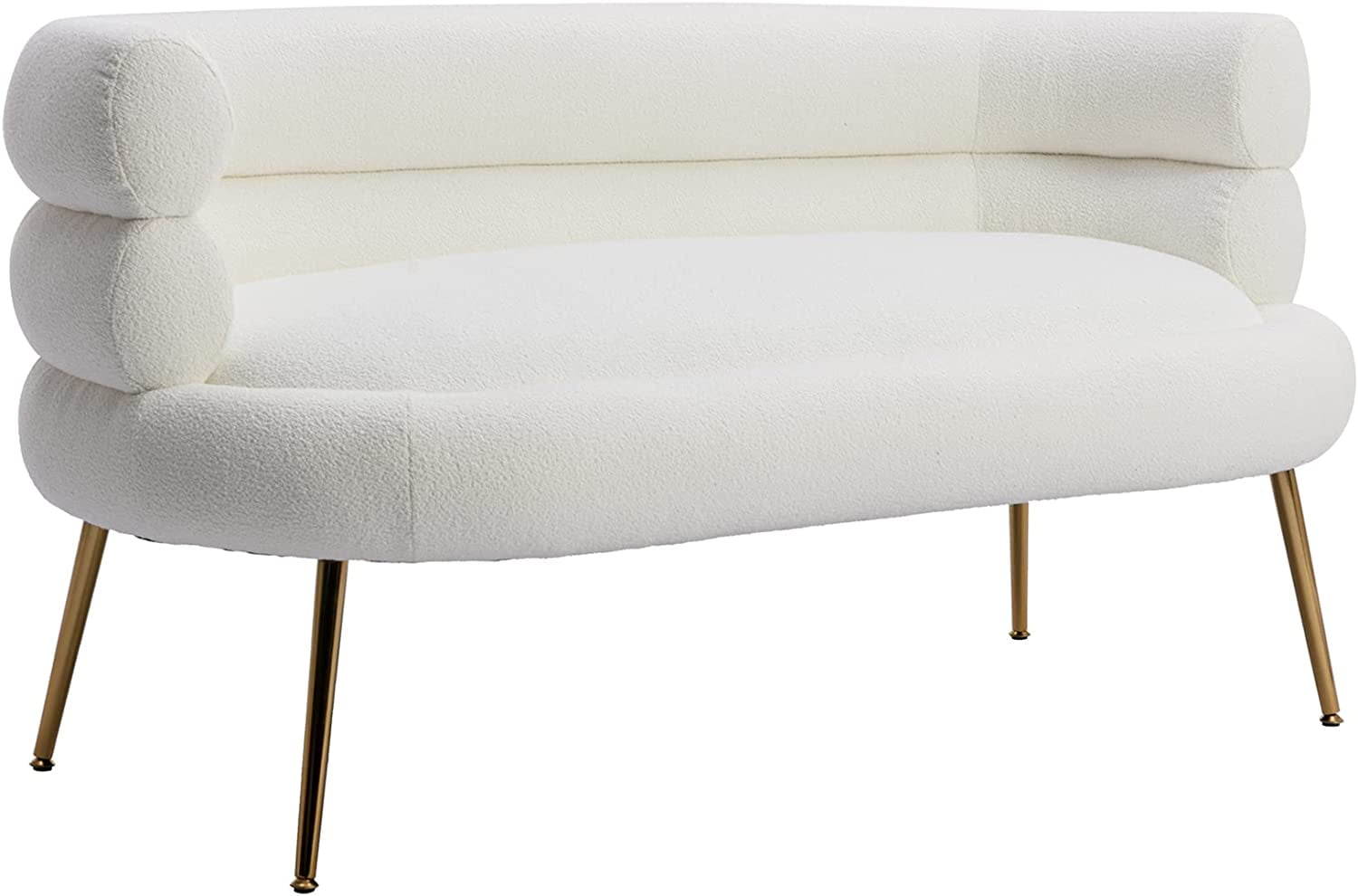 Accent Loveseat Sofa for Living Room, Modern Mini Couch with Tufted