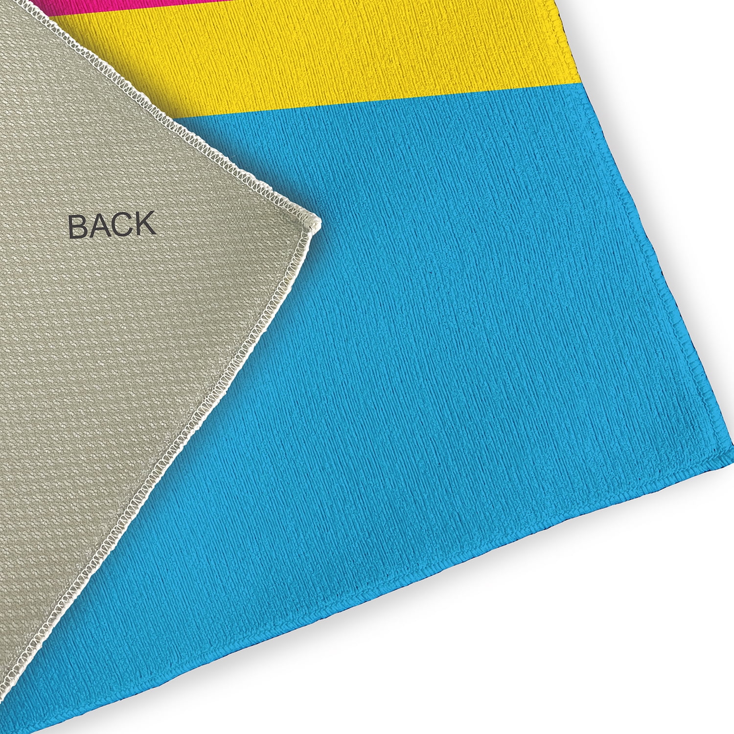 Simply Daisy 3' x 5' Pansexual Chevron Pansexual Chevron Chenille Indoor/Outdoor Rug