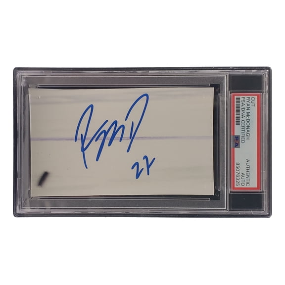Ryan McDonagh Signed Slabbed Nashville Predators Cut Signature PSA/DNA 85076325