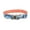 Blue, variant on Sublime Adjustable Dog Collar, Blue Waves with Blue Checkers, Large - 1 1/2" x 18"-26"