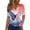 Multicolor(American Flag Butterfly), variant on Iaqnaocc 4th Of July Womens Tops Short Sleeve Button Down V Neck Independence Day American Flag Floral Print Tops Retro 2026 Summer Plus Size Tee Tops Beige XL