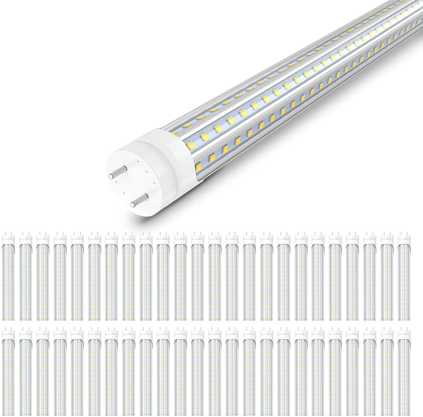 10PACK LED 4ft 36W T8 Fluorescent Tube G13 Dual-end Frosted Lens 6000K Daylight 