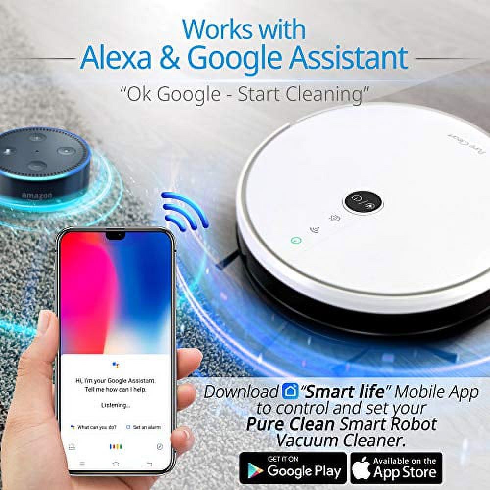 Pure Clean PUCRC455 - Smart Robot Vacuum - Robot Cleaning Vacuum with WiFi App and Wireless Remote Control - image 3 of 9