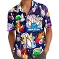 thumbnail image 5 of Retro 80s Bowling Hawaiian Shirt For Men Vintage Color Art Bowling Mens Hawaiian Shirts Short Sleeve Button Down Shirt Men, 5 of 7