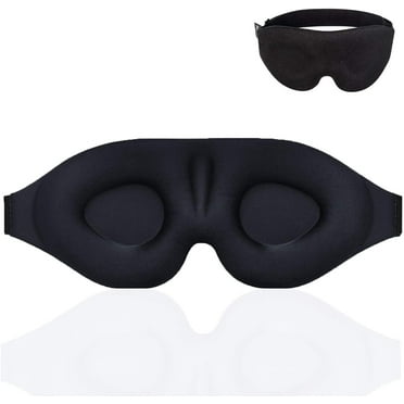 Sleep Mask for Women Men, Eye Mask for Sleeping 3D Contoured Cup Blindfold, Upgraded Eye Cover with Adjustable Strap, Blockout Light, Eye Pillow Soft Comfy Eye Shade for Nap Travel Night Shift