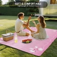 thumbnail image 4 of Valentine's Day Outdoor Rug for Patio/Deck/Porch, Non-Slip Large Area Rug 6 x 9 Ft, Pink Bowknot Ribbon Modern Mother's Day Indoor Outdoor Rugs Washable Area Rugs, Camping Rug Carpet Runner, 4 of 8
