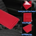 thumbnail image 3 of Unique Bargains 4 Pieces Car Seat Belt Cover Shoulder Pad Strap Cushion Red, 3 of 7