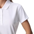 thumbnail image 5 of GOLDENROW Pure Dry Fit Poly Polo shirt, Women's Short Sleeve 100% polyester polos,White, S, 5 of 6