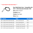 thumbnail image 2 of Rear Right Brake Hose - Compatible with 2014 - 2018 Chevy Silverado 1500 2015 2016 2017, 2 of 2