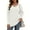White, variant on TARAINYA Womens Long Sleeve Tunic Tops Casual V Neck Lightweight Shirts Loose Sweatshirt