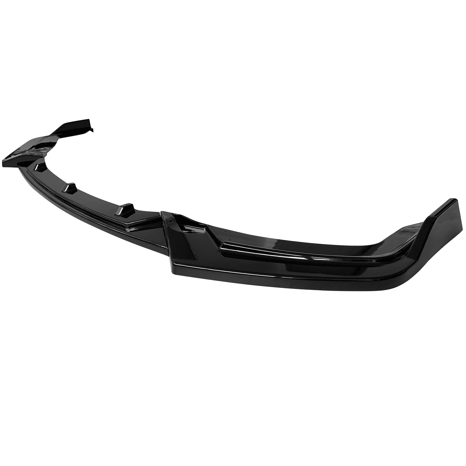 Ikon Motorsports Front Bumper Lip Compatible With 17-21 Honda Civic Hatchback & Si IKON Style Gloss Black Front Air Dam Chin Spoiler Splitter 3PCS