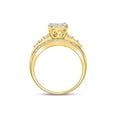 thumbnail image 4 of Diamond Queen 10kt Yellow Gold Diamond Oval Cluster Bridal Wedding Engagement Ring 1 Cttw, 4 of 4
