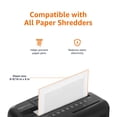 thumbnail image 4 of Sheet Cross Cut Paper and Credit Card Shredder with 4.1 Gallon Bin, Black, 4 of 5
