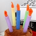 thumbnail image 5 of SPRING PARK Cute Adorable Dog Cat Birthday Cake Hat Pet Cap Pet hat with Color Candles Design Party Custom Accessory, 5 of 6