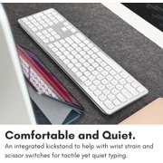 Macally Premium Bluetooth Keyboard for Mac - Compatible Apple Keyboard with Numeric Keypad - Multi Device Wireless for Macbook Pro/Air, Mac Mini Pro, iMac, Laptop