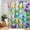Color 6, variant on SPXUBZ 72x72 Inch Stained Glass Floral Shower Curtain Set with Hooks, Waterproof Washable Polyester Fabric Bath Curtains for Bathroom Decor