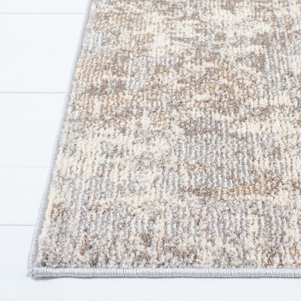 SAFAVIEH Madison Flowers Vintage Abstract Area Rug, Grey/Beige, 6' x 9'