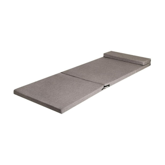 Abbracc Foldable Futon Mattress Adults Compact Tatami Mat for Tent Traveling Camping gray