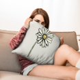 thumbnail image 7 of Upgrade Your Living Room with Blue Linen Throw Pillow Covers - 16x16 inch Set of 2 Modern Boho Farmhouse Outdoor Pillow Cases for Sofa, Couch, 7 of 7