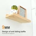 thumbnail image 4 of Austok Picture Ledge Shelf 12 Inches Floating Shelf for Wall Solid Pine Wood Nursery Book Shelves Multifunctional Floating Picture Shelf for Bedroom Living Room Hallway Home Decor, 4 of 10