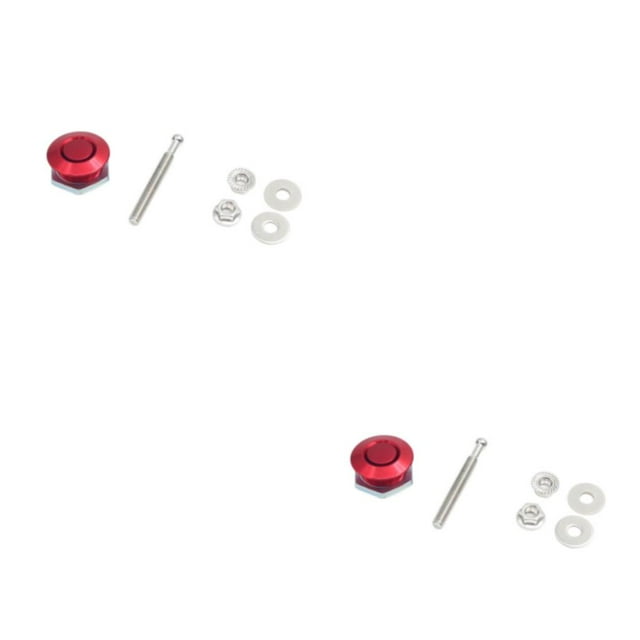 Youkk Modification de Voiture Capot Léger et Élégant Verrouiller Plusieurs Styles Disponibles Rouge DP16-25 2Set