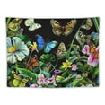 thumbnail image 5 of PRATYUS  Frog Tapestry Insect Butterfly and Green Plant in the Tropical Rainforest Tapestry Natural Scenery Art Tapestries Wall Hanging for Bedroom Living Room Dorm Home Indie Decor 60x50inch, 5 of 6