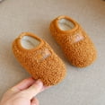 thumbnail image 3 of MUXiin Toddler Slippers Girl Size 6 Girls Slippers Fashion Winter Boots Comfortable Walking Shoes for Kids Soft Warm Non- Indoor Outdoor Casual Footwear(4-5 Years,Brown), 3 of 3