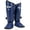 Blue, variant on Fairtex SP9 Ultra Ergo Shin Pads | Muay Thai, Kickboxing Shin Guards Made with Syntek Leather