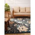 thumbnail image 5 of Rugsotic Carpets Hand Tufted Wool Area Rug, 8'x10', Blue, Modern High Pile Anti Skid for Living Room, Bedroom, 5 of 13