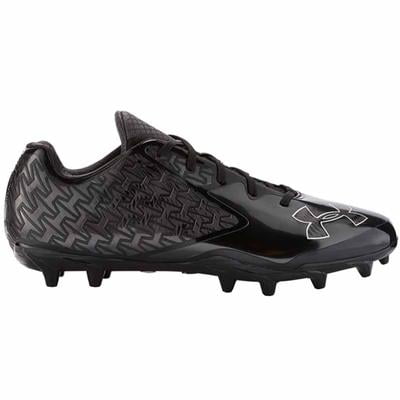 NEW Mens Under Armour Nitro Low MC Football Cleats Black/Charcoal Size 9 M