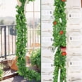 thumbnail image 3 of Viworld 12 Strands Artificial Ivy Fake Vines Plants Hanging Garland for Home Kitchen Garden Wall Wedding Party Decoration, 84 Ft, Green, 3 of 7