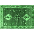 thumbnail image 1 of Ahgly Company Indoor Rectangle Persian Emerald Green Traditional Area Rugs, 5' x 8', 1 of 4