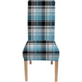 thumbnail image 2 of Red Green Plaid Chair Covers for Dining Room Set of 4,Tartan Plaid Patternspandex Stretch Dining Room Chair Cover,Removable Washable Kitchen Parsons Chair Covers Seat Slipcovers, 2 of 6
