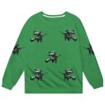 thumbnail image 5 of SJLDQY Halloween Sweatshirts for Kids Hallowmas Graphic Long Sleeve Crewneck Sweatshirt Fall Winter Lined Casual Pullover Tops, 5 of 5