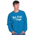thumbnail image 5 of 1st Yoga Relaxing Meditation Namaste Women Crewneck Sweatshirt Brisco Brands 3X, 5 of 6