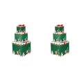 thumbnail image 1 of Bearachild Cajas de regalo de Navidad para niños, 3 uds., cajas de papel para vacaciones al aire libre, organizadores de dulces decorativos, Verde S 2piezas, 1 of 6