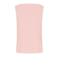 thumbnail image 3 of Scyoekwg Tank Tops for Women Clearance Classic Solid Color Trendy Relaxed Fit Summer Notch Neck Casual Sleeveless Tops Tank Top Shirt Pink XXL(12), 3 of 4