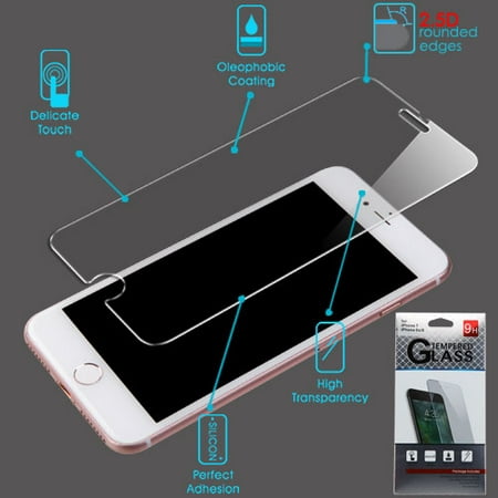 For iPhone 6/6s/7 Clear Tempered Glass Touch Screen Protector Film Cover