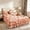 Pink-54x75IN, variant on Size Floral Ruffled Bed Skirt 3-Piece Set, Soft Brushed Microfiber All-In-One Bed Sheet with 2 Pillowcases, Elastic Deep Pocket Floral Print Bedspread with Double Layer Ruffle